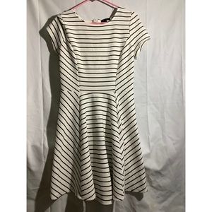 Short Sleeved Striped Dress